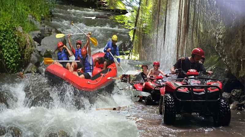 ATV Quad Bike and Ayung River Rafting