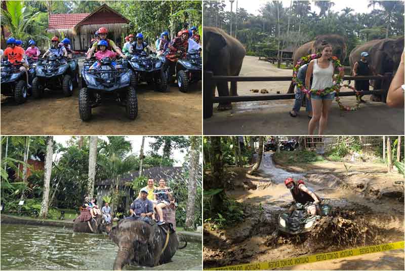 Bali Quad Bike and elephant ride tour