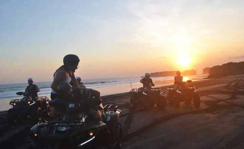 Sunset Quad Biking Bali - ATVs on the Beach Bali