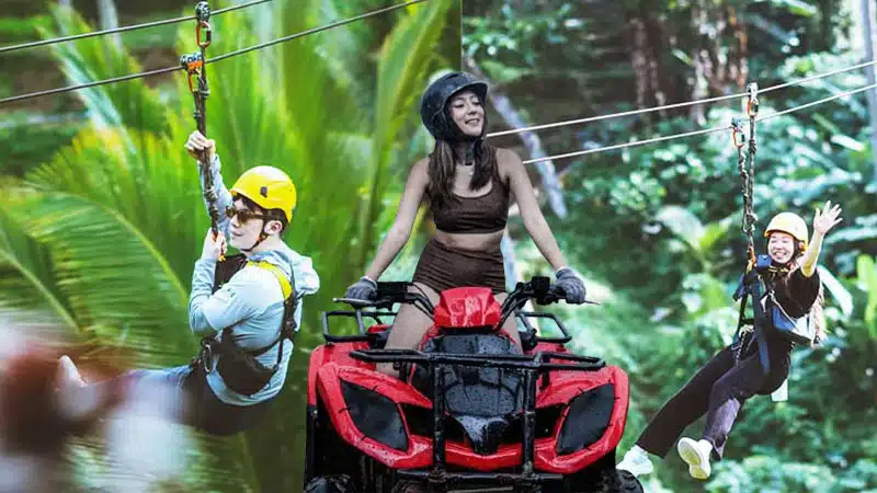 Bali ATV Quad Bike and Ubud Zipline Adventure