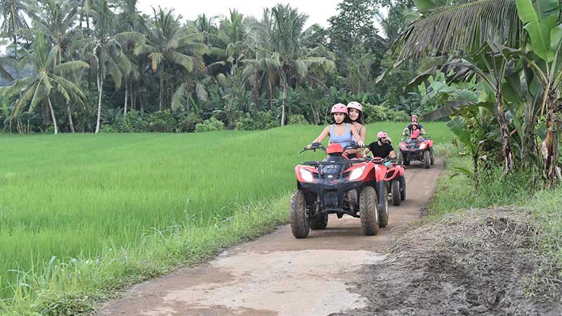 ATV Tour Through Rice Fields in Ubud Bali