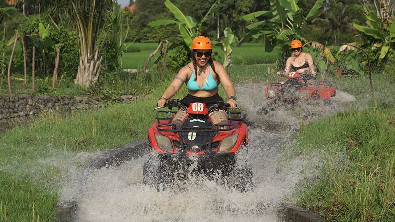 Combo Quad Bike and kanto lampo waterfalls