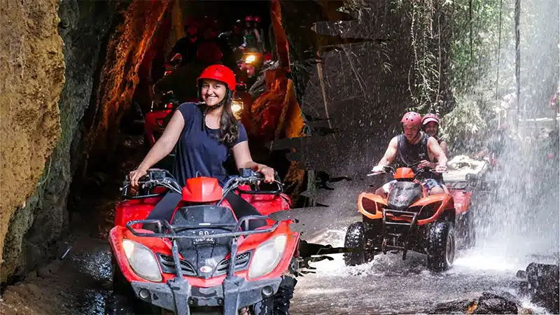 ATV Tunnel Waterfall and White Water Rafting
